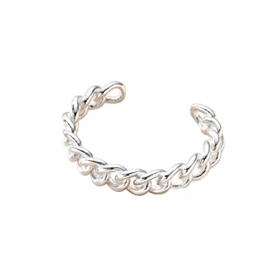 Posh Totty Designs Women's Chunky Curb Link Silver Cuff