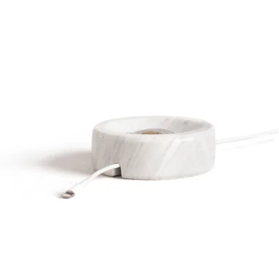 And Jacob Cable Holder White Marble
