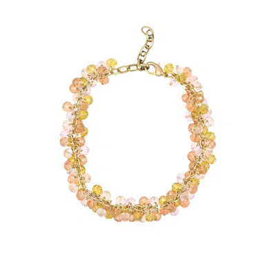 Sita Nevado Women's Yellow / Orange Short Grosella Necklace - Pink And Yellow