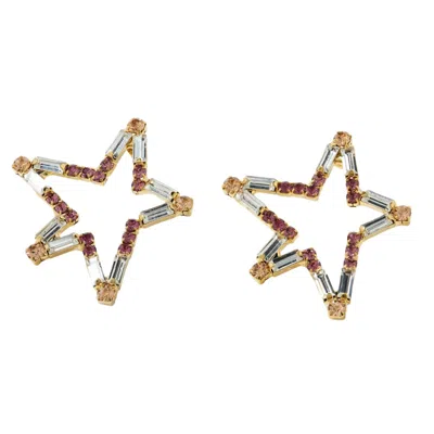 Tami&tami Women's Silver Matias Starry Earrings