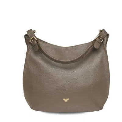 Apatchy London Women's Neutrals The Harriet Mink Leather Bag