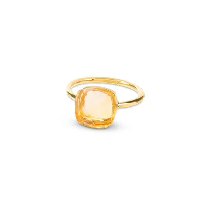 Amadeus Women's Gold / Yellow / Orange Sophia Citrine Gold Gemstone Ring