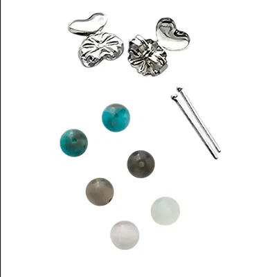 Bellatrick Women's Gemstones Combo Option Number Two - Sterling Silver Rhodium Plated