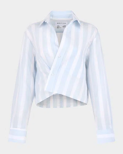 Cissa The Shorty Striped Shirt In Blue