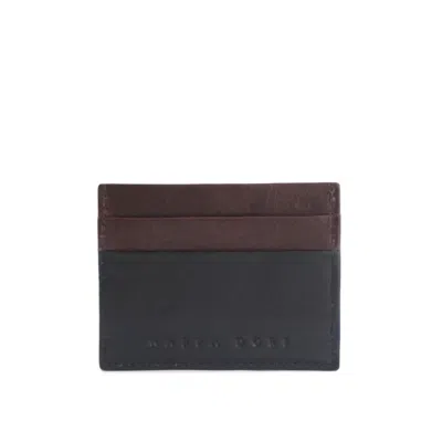 Nappa Dori Men's Classic Card Case - Black