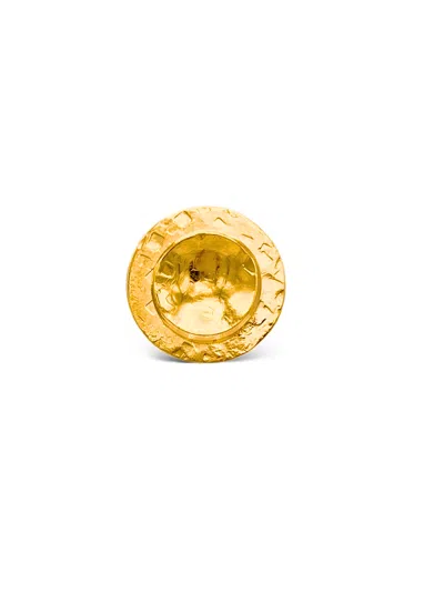 Jaredjamin Women's Gold Buttercup Textured Adjustable Ring
