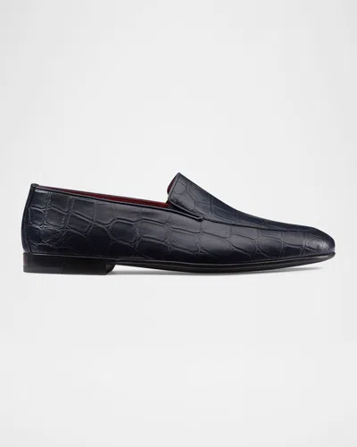 Stefano Ricci Men's Crocodile Leather Loafers