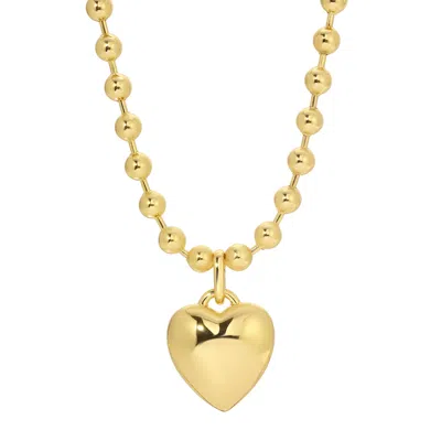 Leeada Jewelry Women's Leeada X Officially Quigley Capsule - That's So Goode Heart Necklace - Gold