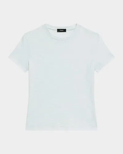 Theory Tiny Tee 2 Nebulous Organic Cotton Top In Blue