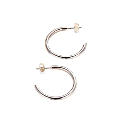 Posh Totty Designs Women's Sterling Silver Flow Open Hoop Earrings