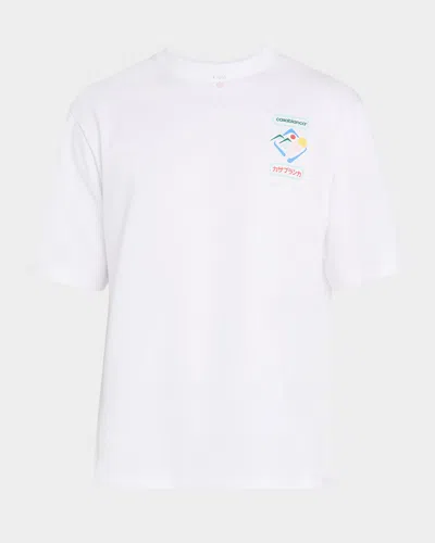 Casablanca White Cotton T-shirt With Print In White