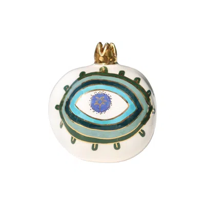 Sherie Boutik Green Eye Palm Tree Pomegranate Decoration