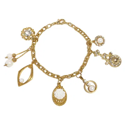 Caramel Vintage Jewellery Women's Vintage Gold Plated Lilibeth Bracelet