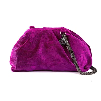 Sjw Bags London Women's Pink / Purple Victoria Minimalist Ikat Bag - Magenta