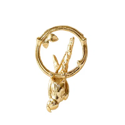 Lee Renee Men's Parakeet Lapel Pin – Upside Down - Gold