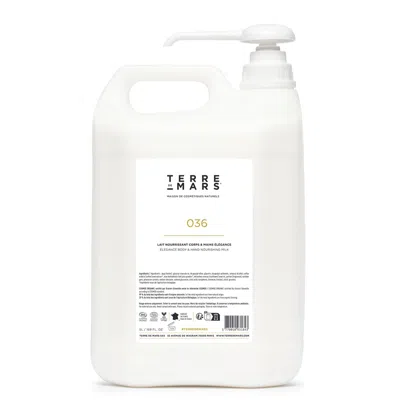 Terre De Mars White Body & Hand Nourishing Milk Elégance Refill Five Liters