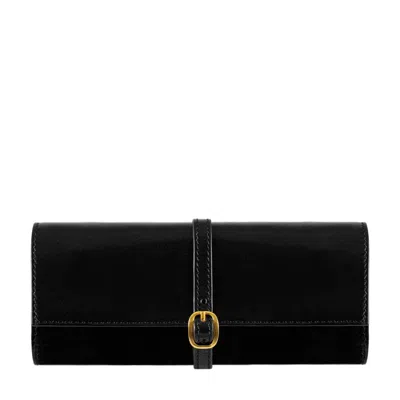 Time Resistance Black Womens Leather Jewelry Case - Madame Bovary