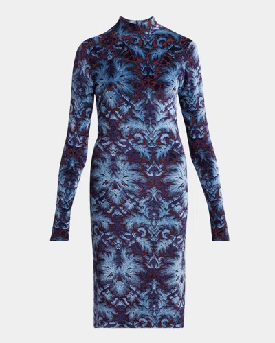Etro Long-sleeve Midi Dress