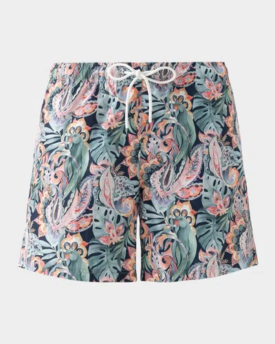 Eton Floral Swim Shorts In Multi