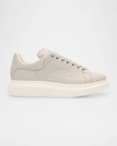 Alexander Mcqueen Men's Grainy Leather Oversized Sneakers