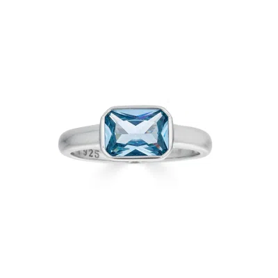 Third Tone Women's Blue / Silver Something Blue Ring Aquamarine