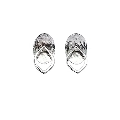 Bellatrick Women's Detachable Stylized Ballerina Shoes Earring Without Stones - Sterling Silver Rhodium Plated