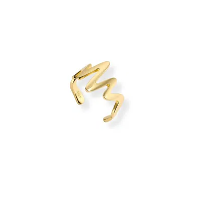 Risque Women's Diana Heartbeat Ring Gold
