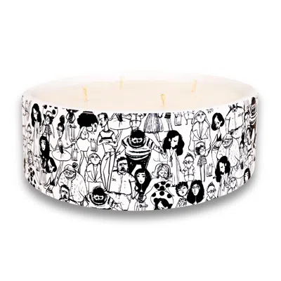 Inkrypt London White / Black Metropolitan Soy Candle - Patchouli & Vanilla Fragrance