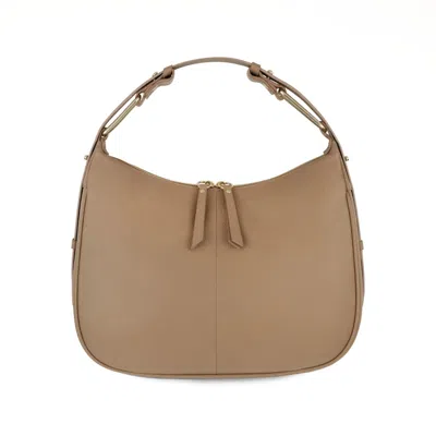 Apatchy London Women's Neutrals The Charlie Camel Leather Bag