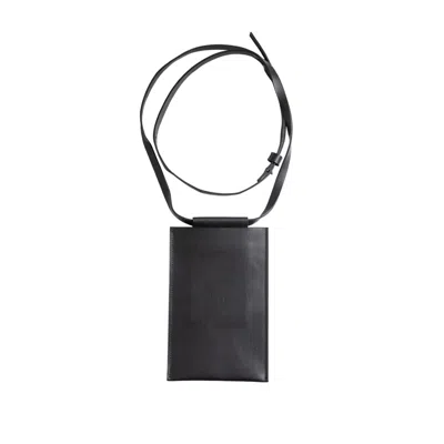 Vp Concept Women's Black Matte Leather Mobile Sleeve Cross Body Strap