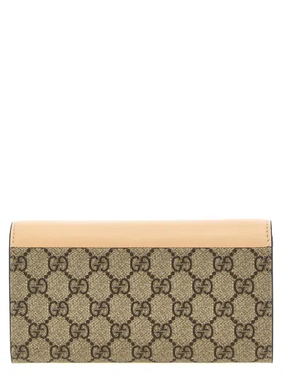 Gucci Gg Wallets And Card Holders Pink In Brown