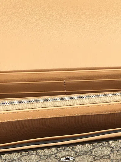 Gucci Gg Wallets And Card Holders Pink In Brown
