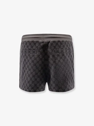 Gucci Comfortable Shorts With Elastic Waistband And Pockets In Gray