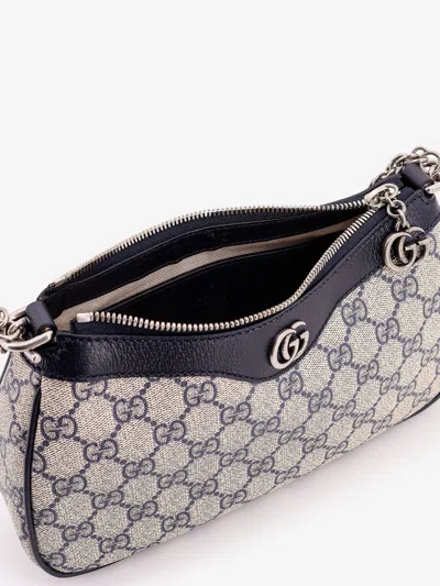 Gucci Women Ophidia Gg Supreme Fabric And Leather Shoulder Bag