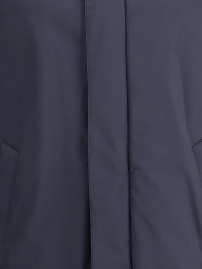 Herno Laminar Carcoat In 2 Layers Gore-tex In Blue