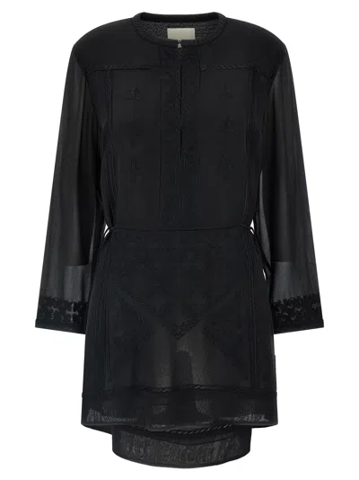 Isabel Marant Black Oaria Dress In Black