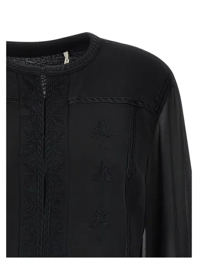 Isabel Marant Black Oaria Dress In Black