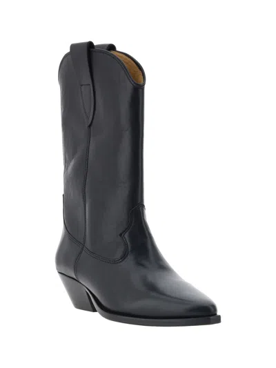 Isabel Marant Pointed Short Boots In Black