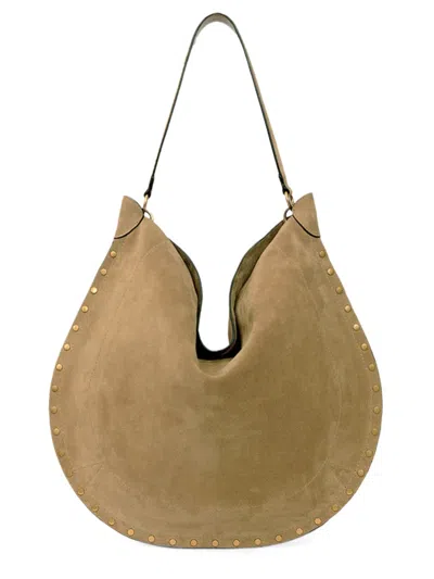 Isabel Marant Soft Suede Shoulder Bag With Studded Detail