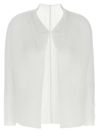 Issey Miyake Wooly Pleats-56 Sweaters And Cardigans White