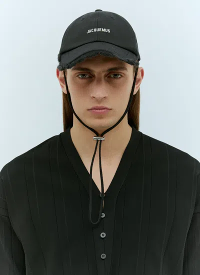 Jacquemus Men La Casquette Artichaut Baseball Cap In Black