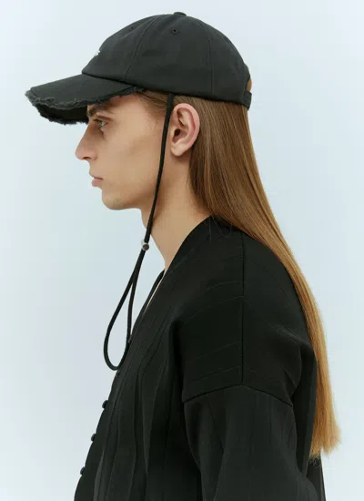 Jacquemus Men La Casquette Artichaut Baseball Cap In Black