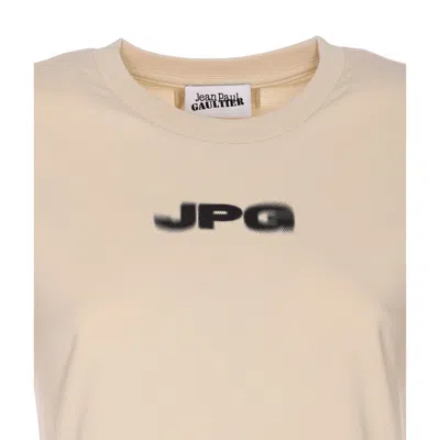 Jean Paul Gaultier Logo-print Crew-neck T-shirt In Pink