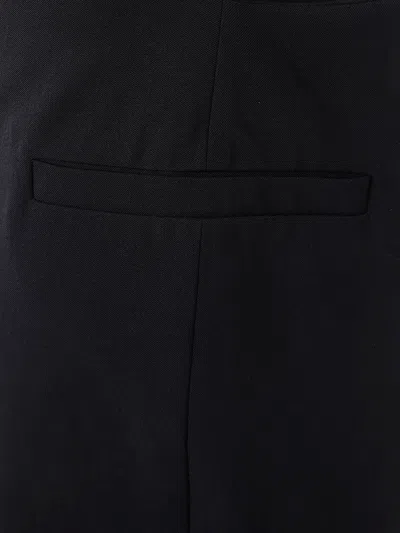 Jean Paul Gaultier Long Backless Dress With Belt On The Back Clothing In Black