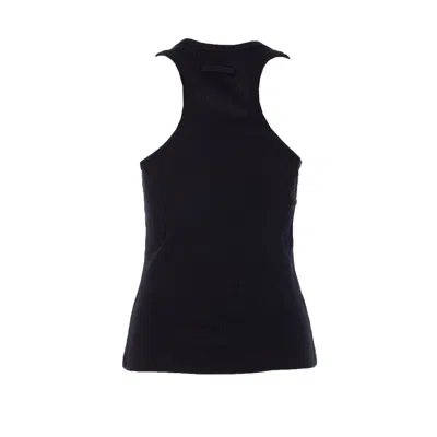 Jean Paul Gaultier Tank Top With Gold-tone Hardware And Ribbed Texture