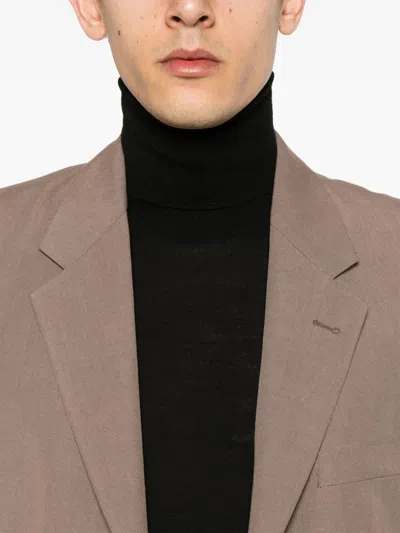 Jil Sander Jumper Turtle Neck Long Sleeves In Black