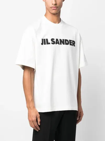 Jil Sander White Cotton T-shirt