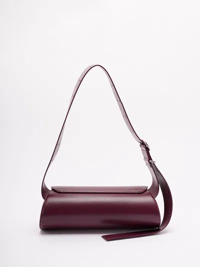 Jil Sander Cannolo Small Leather Shoulder Bag