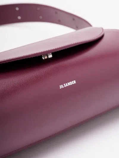 Jil Sander Cannolo Small Leather Shoulder Bag