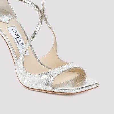 Jimmy Choo Metallic Finish Strappy High-heeled Sandals In Metallic